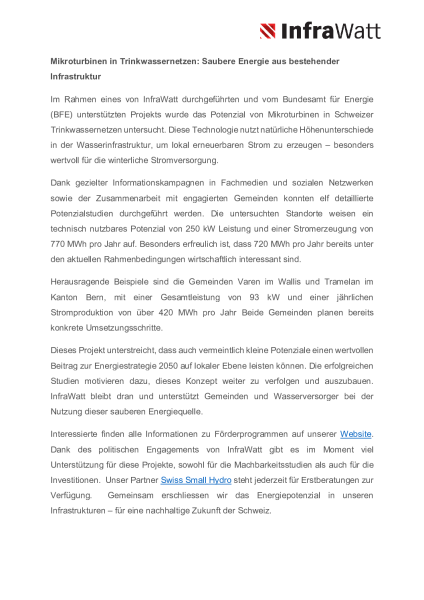 Mikroturbinen in Trinkwassernetzen_2025